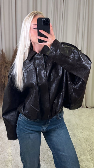 Melodie jakki brúnn