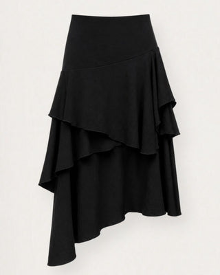 Lucy ruffle pils svart