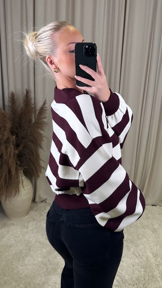 Lillian peysa vínrauður