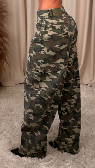Queen camo gallabuxur