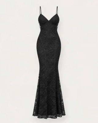 Lovel lace-detail kjóll
