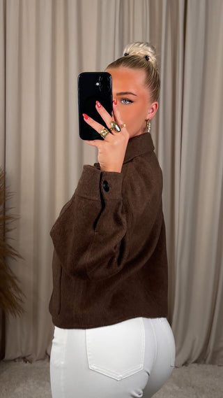Heather jakki brúnn