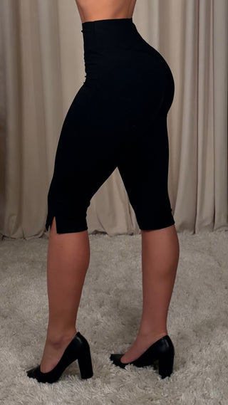 Capri leggings svartar