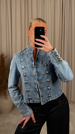 GD denim jakki blár