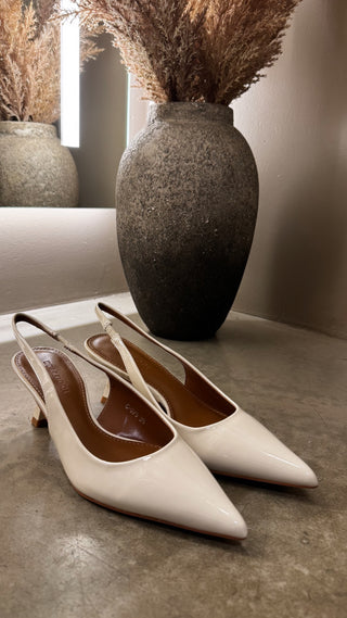 Rebecca hælaskór beige