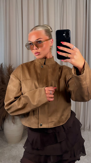 Moch suede-jane jakki camel