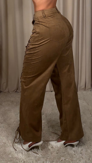 Moch suede buxur