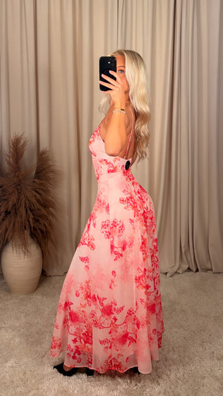 Angela floral kjóll