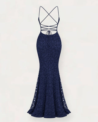 Lovel lace kjóll navyblár