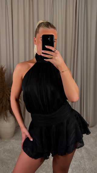 Luc playsuit kjóll svartur