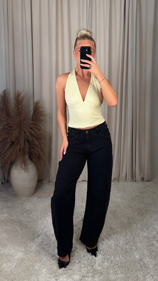 Lucy halter-neck bolur gulur