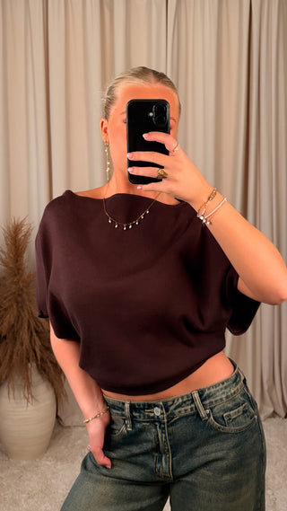 Lucc drape bolur brúnn