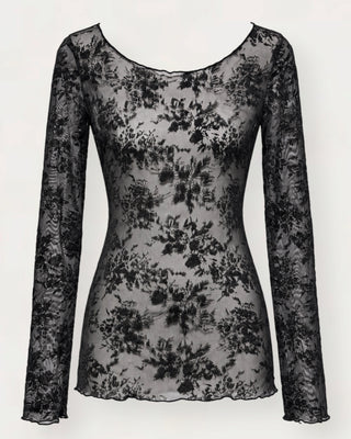 Moch lace-mesh bolur svartur