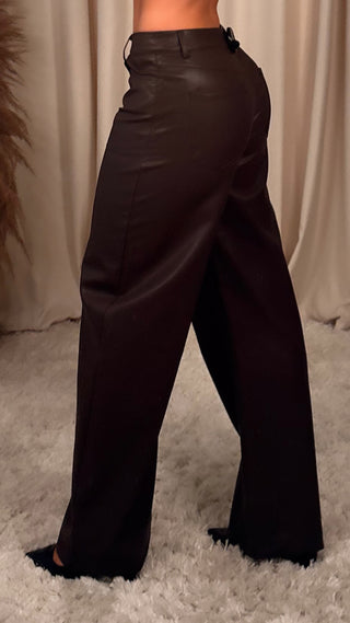 The perfect leather pants brúnar