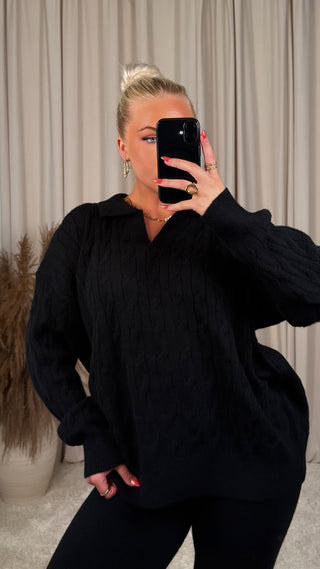 Mia cozy sett svartur