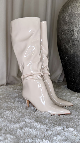 Elsa stígvél kremaður