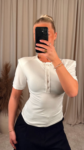 Moch shoulder pad hvítur