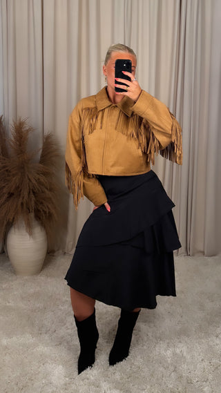 Moch frill jakki camel