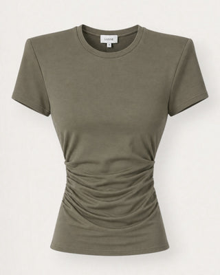 Lucc shoulder-pad bolur mosagrænn