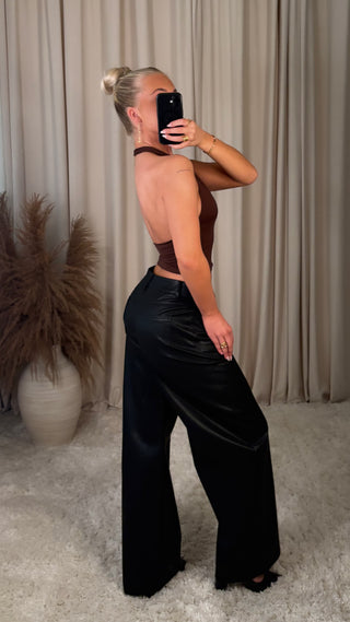 Van der Rock halter-neck bolur brúnn