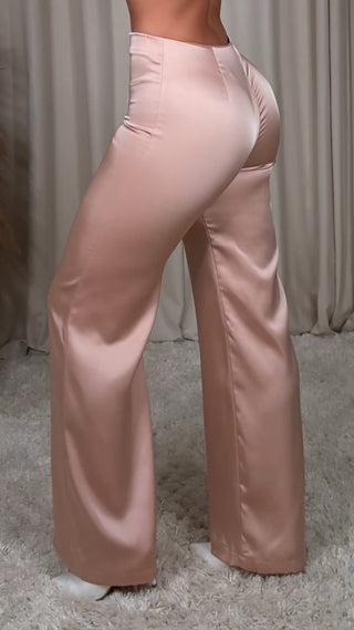 Eight satin pants pink