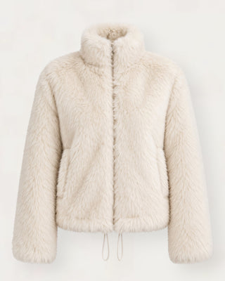 Lucy faux-fur jakki offwhite