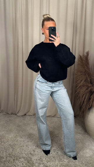 Elly peysa Svartur