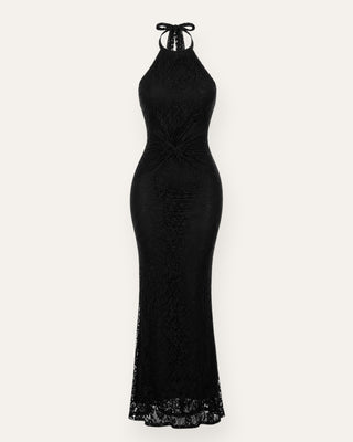 Vanity maxi-lace kjóll svartur
