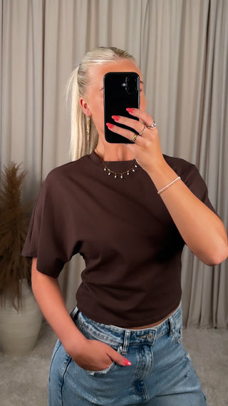 Lucc T-shirt bolur brúnn