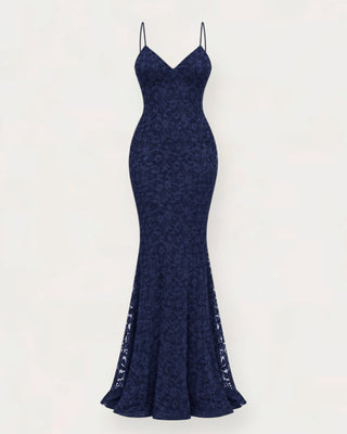 Lovel lace kjóll navyblár