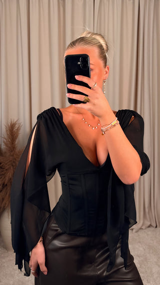 Soy corset bolur svartur