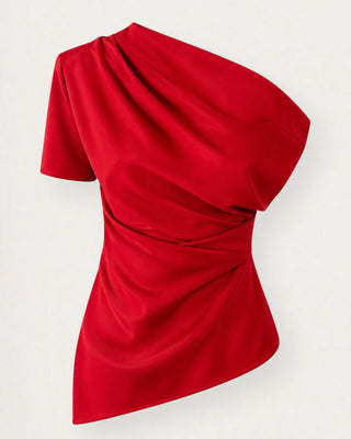 Eight off-shoulder bolur rauður