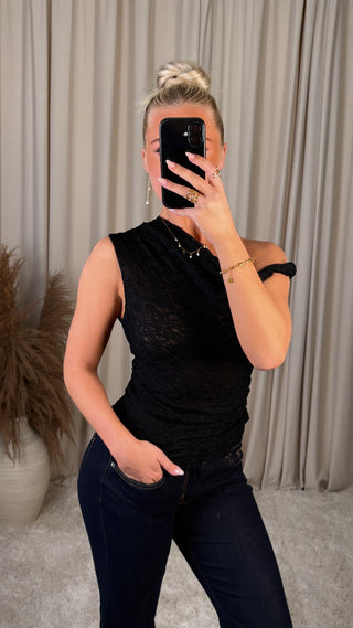 Kate lace bolur svartur