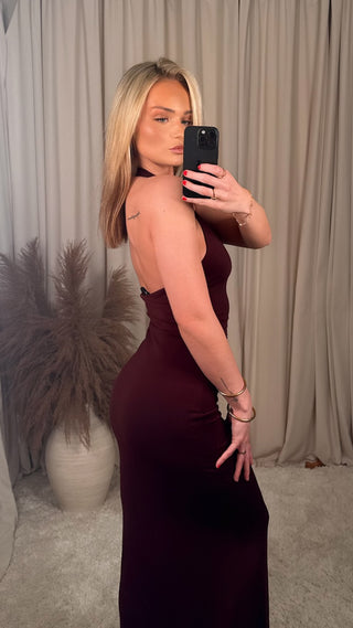 Lucy jane kjóll vínrauður