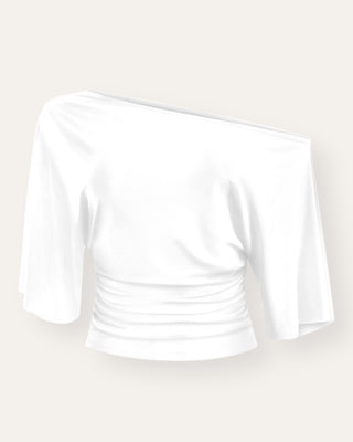 Tresser off-shoulder bolur hvítur