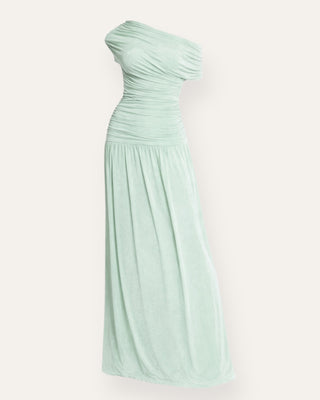 Lucy off-shoulder kjóll grænn