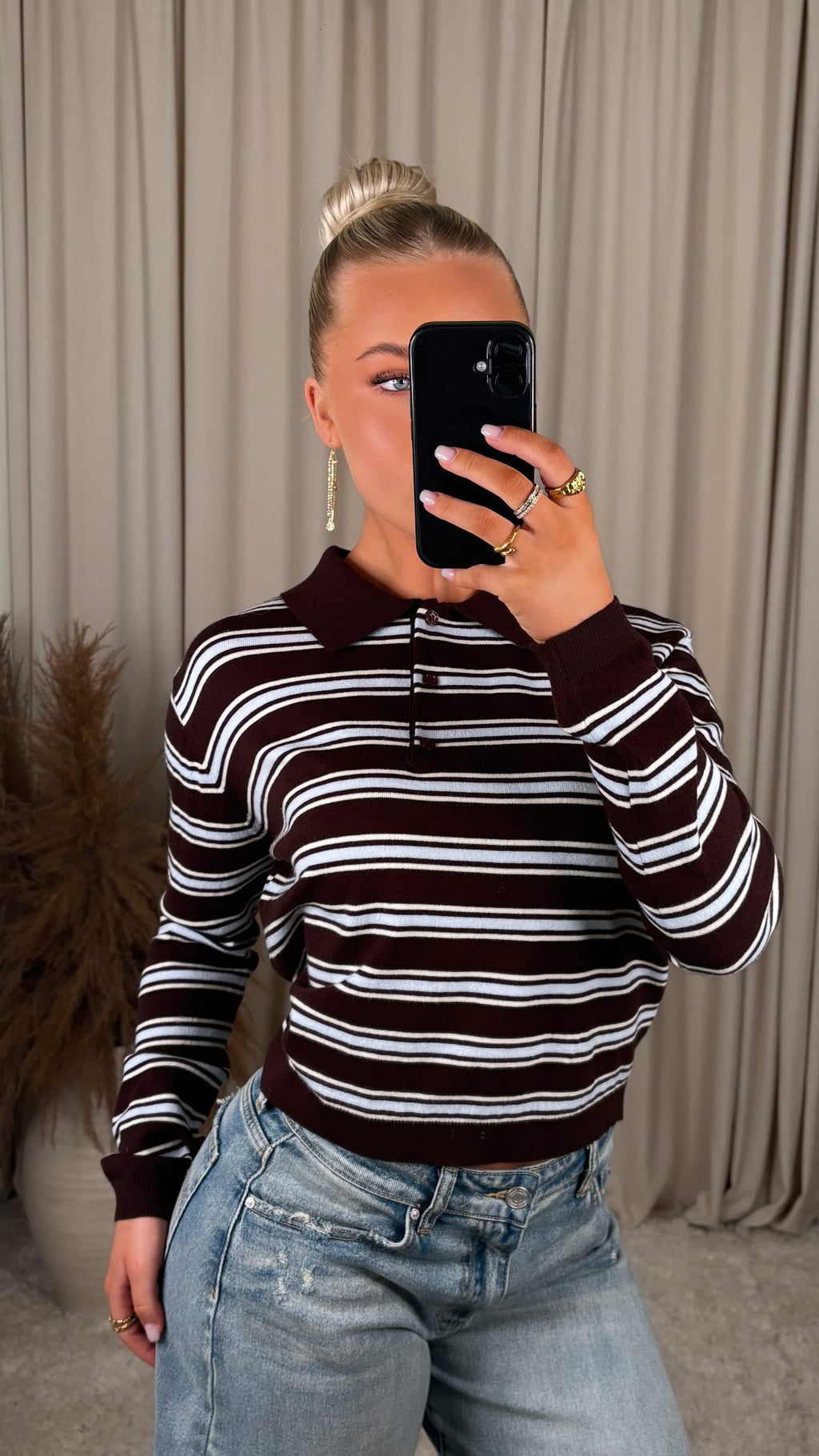 Selma sweater brown – Júník.is