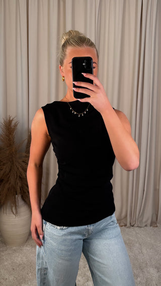 Lucy drape bolur svartur