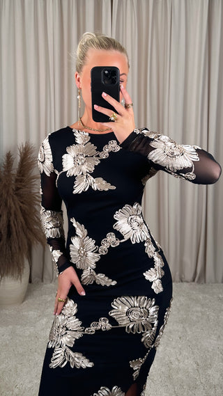 Mia kjóll Svartur