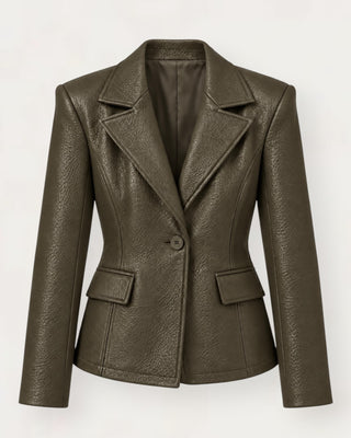 Soy pu-blazer jakki grænn