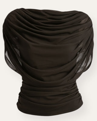 Sunsun drape bolur brúnn