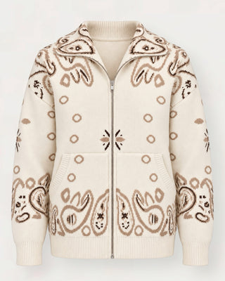 Moch paisley peysa offwhite