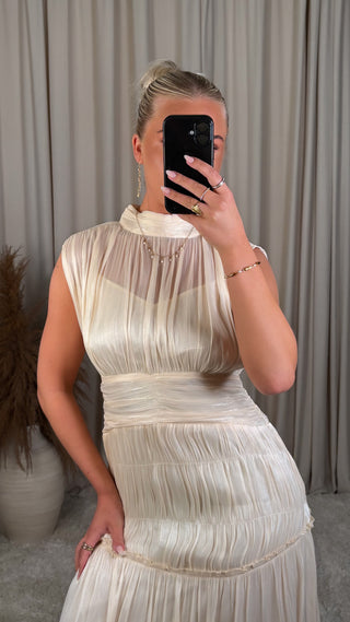 Elsa romans kjóll beige