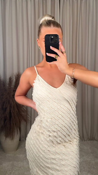 Helen kjóll Beige