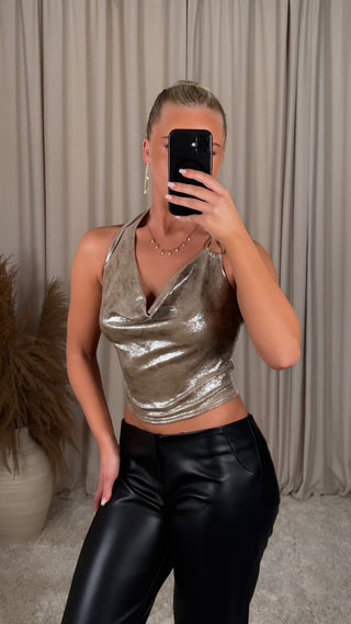 Privy metallic shirt