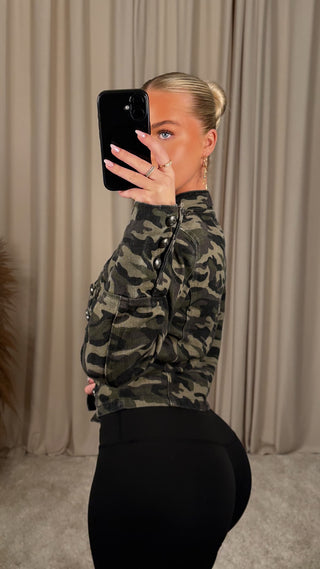 Moch army-denim jakki