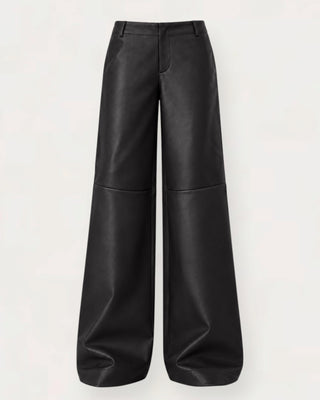 Moch low-waist leðurbuxur