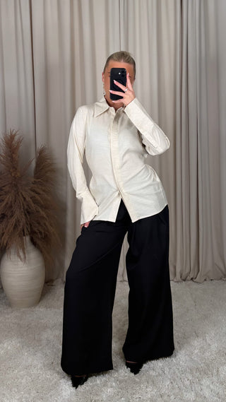 Eight linen shirt beige