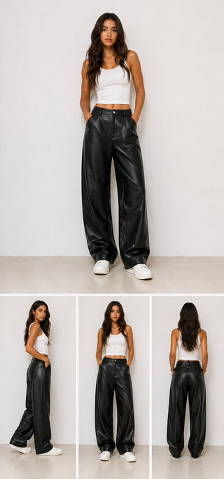 The perfect leather pants svartar