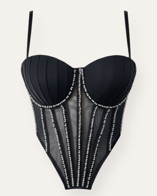 Chic stone corset toppur